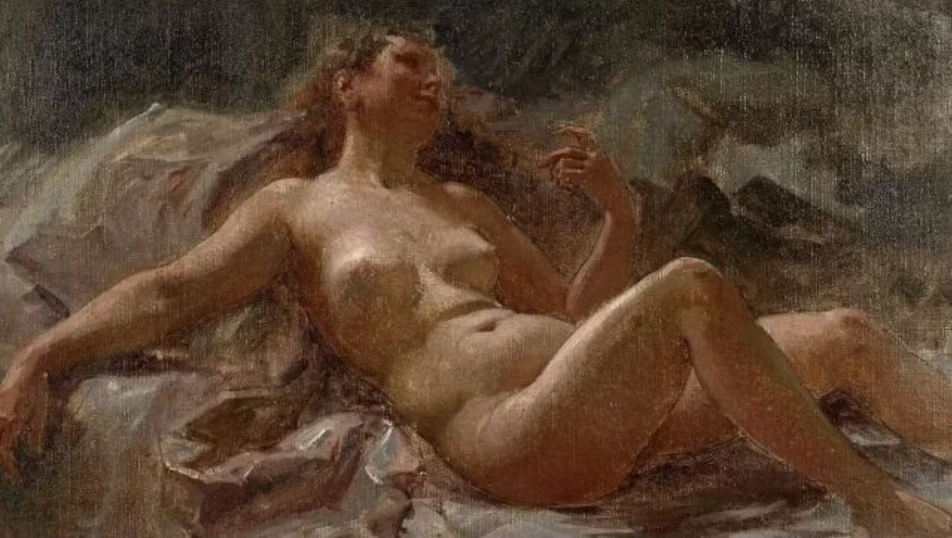 Studio di nudo per un decoro